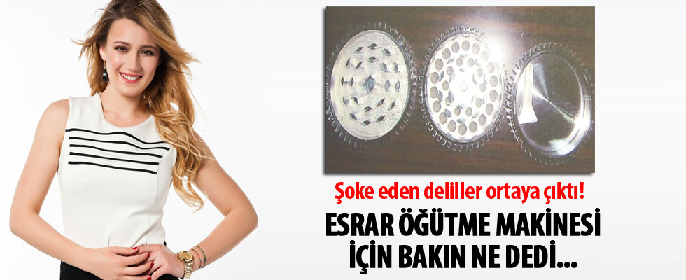 Gizem Karaca’nın evinde esrar öğütme makinesi ele geçirildi