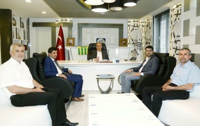 AK Parti Adıyaman Milletvekili Adayı Aslan'dan Başkan Kutlu'ya Ziyaret