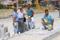 KALDIRIMLAR - Burhaniye'de Dönüşüm Devam Ediyor