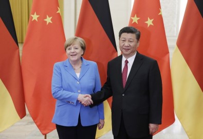 Almanya Başbakanı Merkel, Çin Devlet Başkanı Xi Jinping İle Görüştü