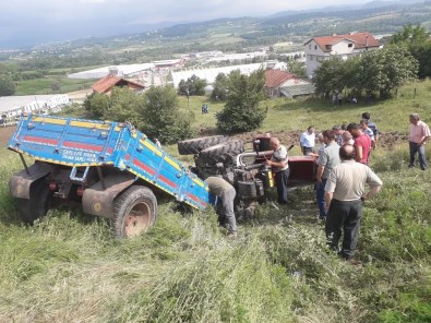 Çaycuma'da Traktör Kazası Açıklaması 1 Ölü, 2 Yaralı