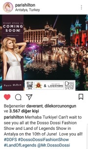 Paris Hilton'dan Mesaj Var Açıklaması 'Merhaba Türkiye, Hepinizi Seviyorum'