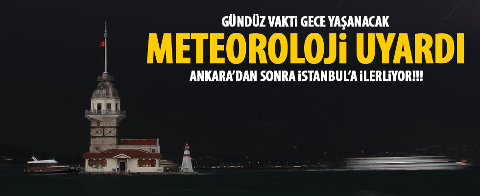 Meteoroloji uyardı! İstanbul’a doğru ilerliyor…
