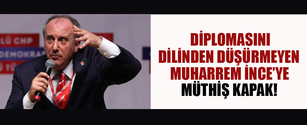 Muharrem İnce'ye fena ayar verdi!