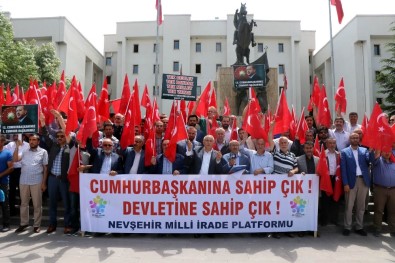 Nevşehir'de Sivil Toplum Örgütleri, Cumhurbaşkanı Erdoğan'ı Desteklediklerini Açıkladı