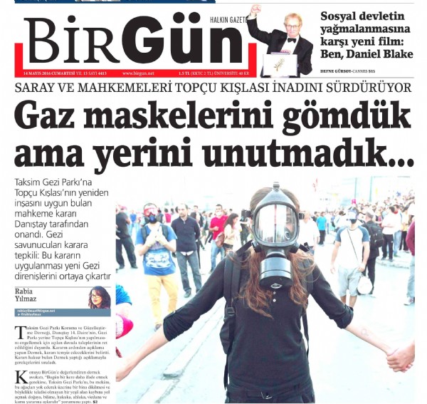 Gezi'nin yıl dönümünde Birgün ne manşetle çıktı?