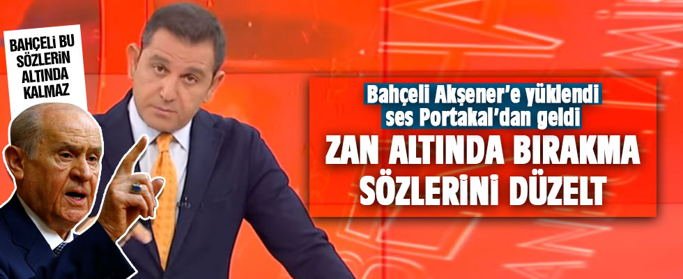 Fatih Portakal'dan Bahçeli'ye sert sözler