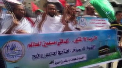 Filistinlilerden Mısır Ve Suudi Arabistan'a İhramlı Protesto