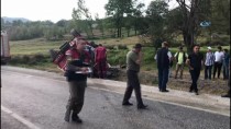 BÜNYAMİN K - Orman İtfaiye Aracı Takla Attı, Yaralı Helikopterle Taşındı