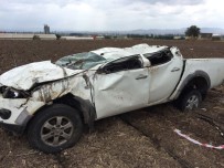 Balıkesir'de Devrilen Kamyonet Sürücüsü Öldü