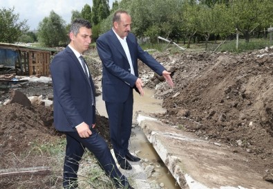 Başkan Duruay Su Kesen Deresi'nde İncelemelerde Bulundu