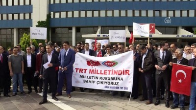 TRT Çalışanlarına Yönelik Saldırılar Protesto Edildi