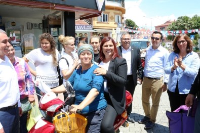 Başkan Çerçioğlu, Yenipazar'da Motosikletle Seçim Çalışması Yaptı