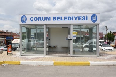 Çorum'da Otobüs Bekleyen Yolculara Klimalı Durak