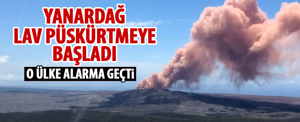 O ülkede yanardağ alarmı