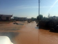 VİRANŞEHİR - Şanlıurfa'da Taşan Dereler Sele Neden Oldu
