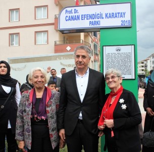 Elazığ'da Canan Karatay'ın İsmi Parka Verildi