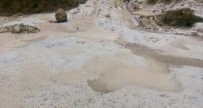 SAĞANAK YAĞMUR - Denizli'de Dolu Beyaza Bürüdü