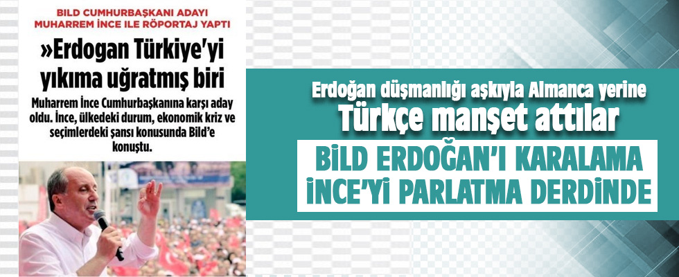 Alman Bild'ten Türkçe manşet!