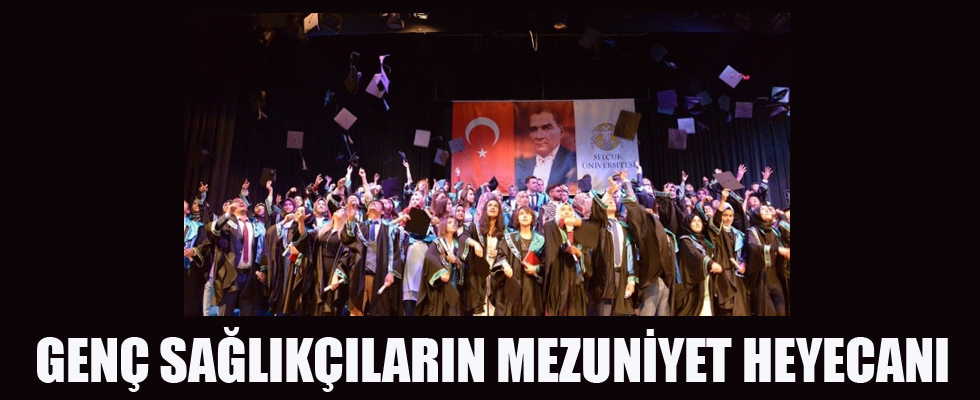 Genç sağlıkçıların mezuniyet heyecanı