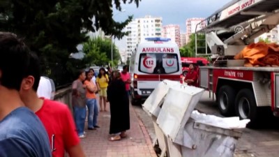 Yangında Çocuklarını Kurtaran Kadın Yaralandı