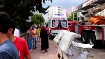 YALÇıN DOĞAN - Yangında Çocuklarını Kurtaran Kadın Yaralandı