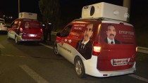 MHP Seçim Otobüsünün Camı Kırıldı