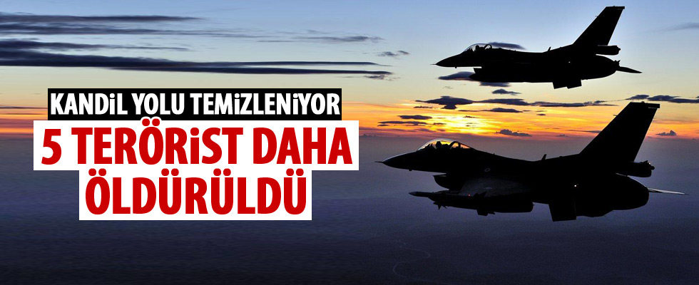 Şırnak'ta 5 terörist daha...