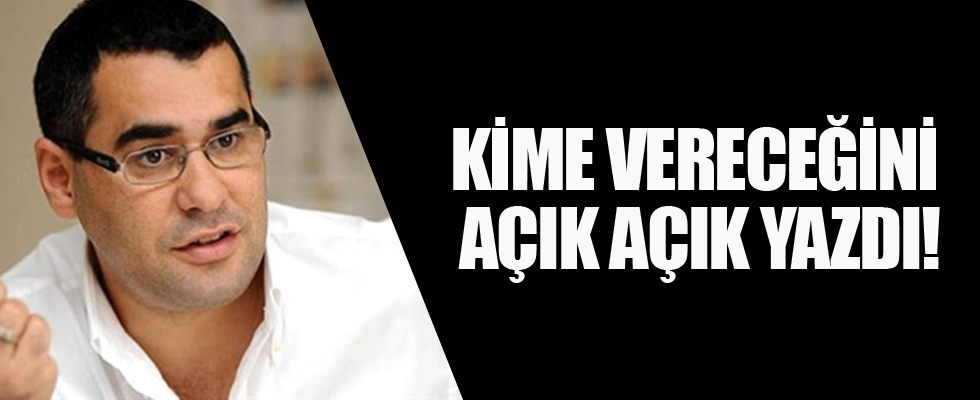 Enver Aysever kime oy vereceğini açıkladı
