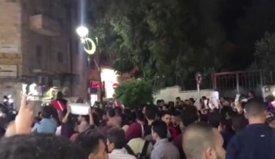 Ramallah'ta Gazze'ye Destek Gösterisi