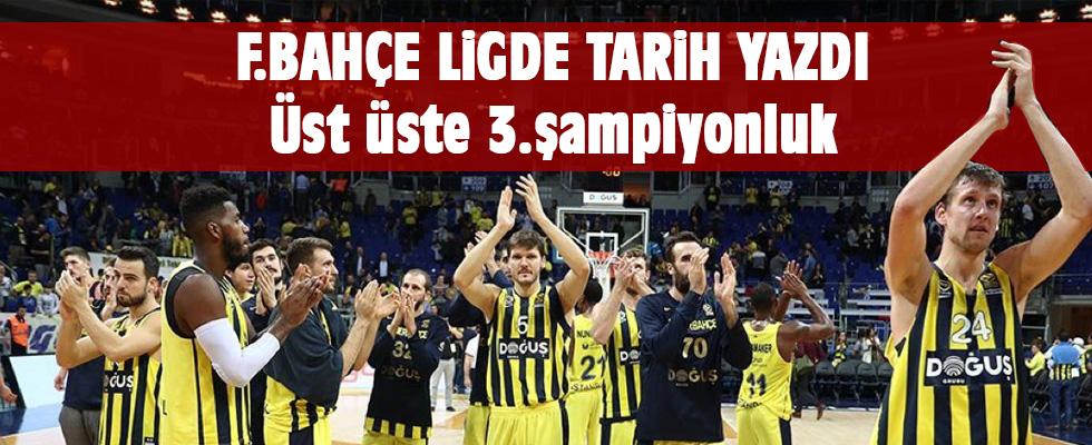 Fenerbahçe Doğuş, üst üste 3. kez şampiyon!