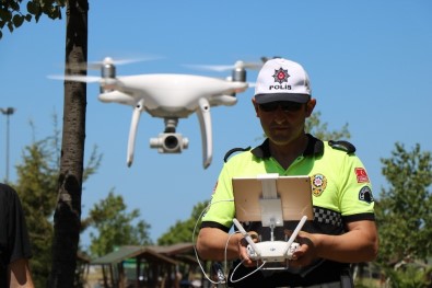 Polislerden 'Drone' İle Trafik Denetimi
