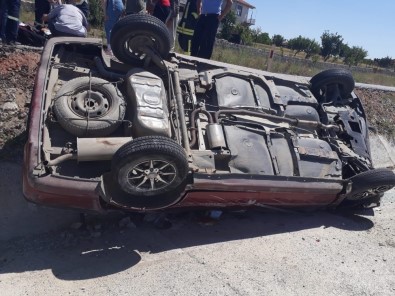 Yozgat'ta Otomobil Şarampole Devrildi Açıklaması 6 Yaralı