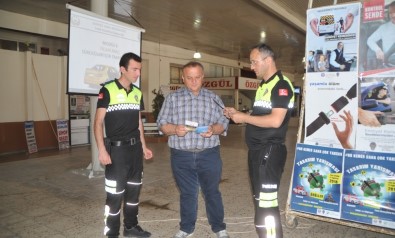 Bafra'da Sürücüler Ve Yolcular Uyarıldı