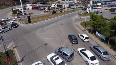 Yozgat'ta Bayram Öncesi Drone İle Trafik Denetimi Yapıldı