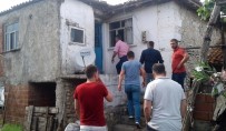 Çanakkale'de Eve Yıldırım Düştü Açıklaması 1 Yaralı