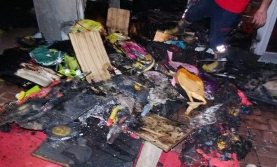 Ceylanpınar'da İş Yerinde Yangın