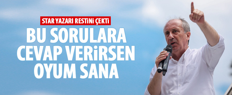 Ahmet Kekeç'ten Muharrem İnce'ye 4 soru