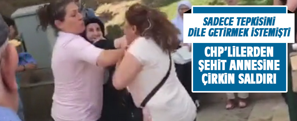 Bursa Gemlik'te şehit annesine saldırı