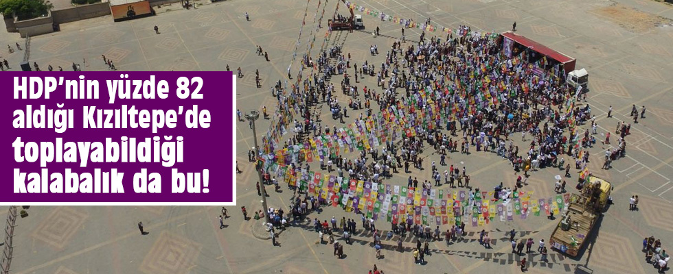 HDP'nin Kızıltepe ve Nusaybin mitingleri de boş kaldı