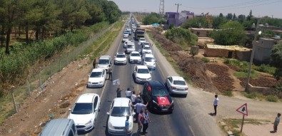 Harran'da Kilometrelerce Miting Konvoyu Oluştu