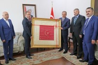 KONYA VALİSİ - KONESOB'tan Vali Canbolat'a Ahi Sancağı