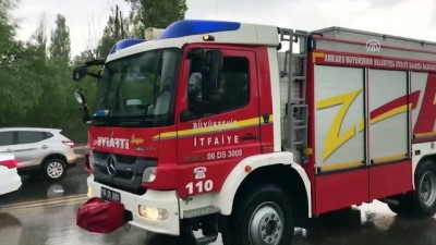 Başkentte Kuvvetli Yağış Hayatı Olumsuz Etkiledi