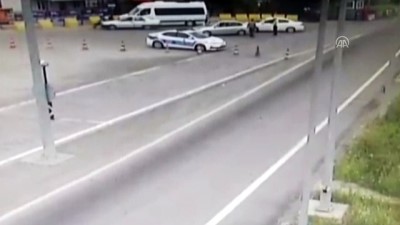 Cezaya Kızan Sürücü Aracını Polisin Üzerine Sürdü