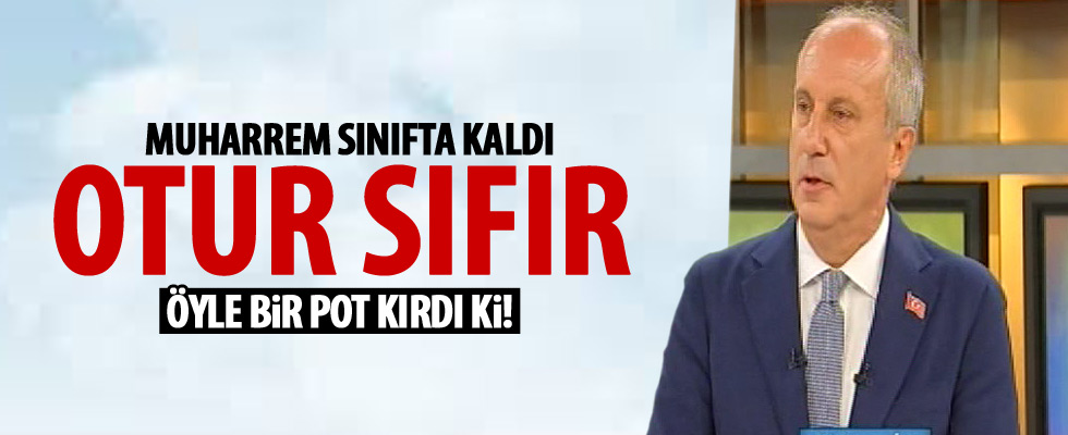 Muharrem İnce coğrafyadan sınıfta kaldı