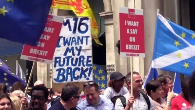 Londra'da Brexit Karşıtı Gösteri