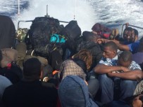 ORTA AFRİKA - Şişme Botta 41 Kaçak Göçmen Yakalandı