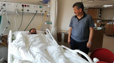 Türkmen Ve Tosun'dan Yaralı Madencilere Ziyaret