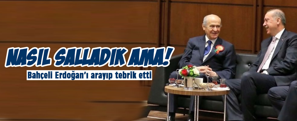 Bahçeli Erdoğan'ı arayıp tebrik etti