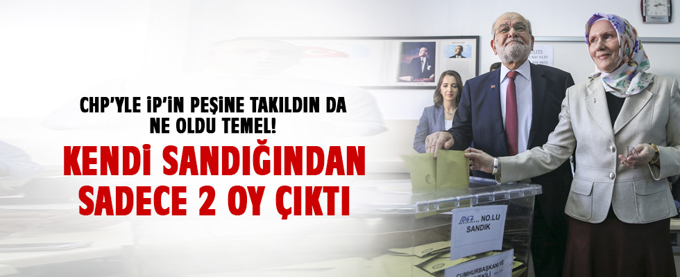 Temel Karamollaoğlu'na oy kullandığı sandıktan büyük şok!